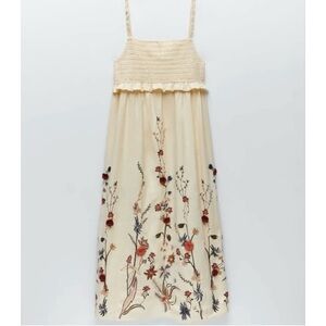 Zara Embroidered Floral Dress